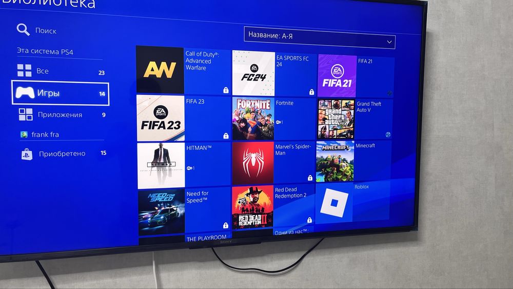 Продам ps4 1тб с 4 дисками 9 купленных в пс стор