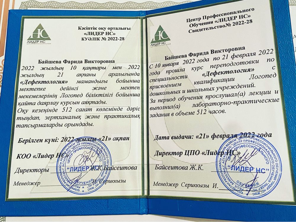 Логопед  Дефектолог с выездом на дом , консультация