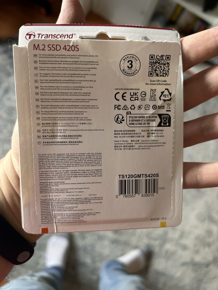 Твердотельный накопитель Transcend M.2 SATA III 120 Gb