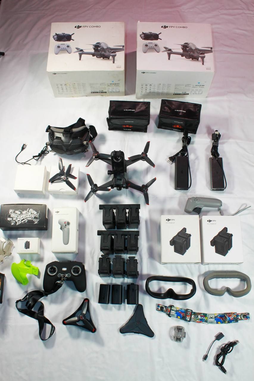DJI FPV | 10 аккумуляторов и дополнительными аксессуарами.