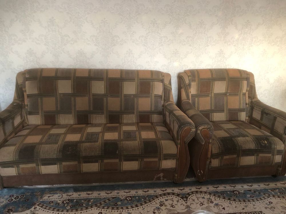Продам диван с креслом, раскладные