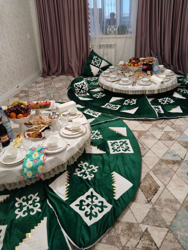 Жер стол 1,30 см + корпе дастархан