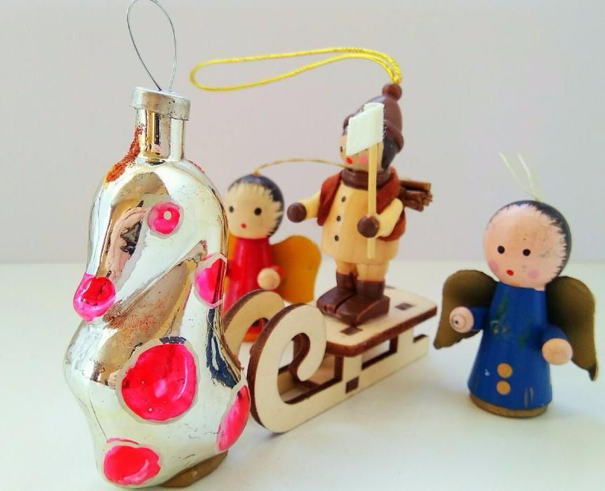 Редкая елочная игрушка СССР. Лошадка.
