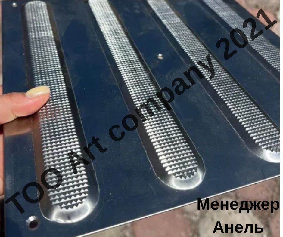 Тактильная плитка из металла (прочной нержавеющей стали AISI 304)