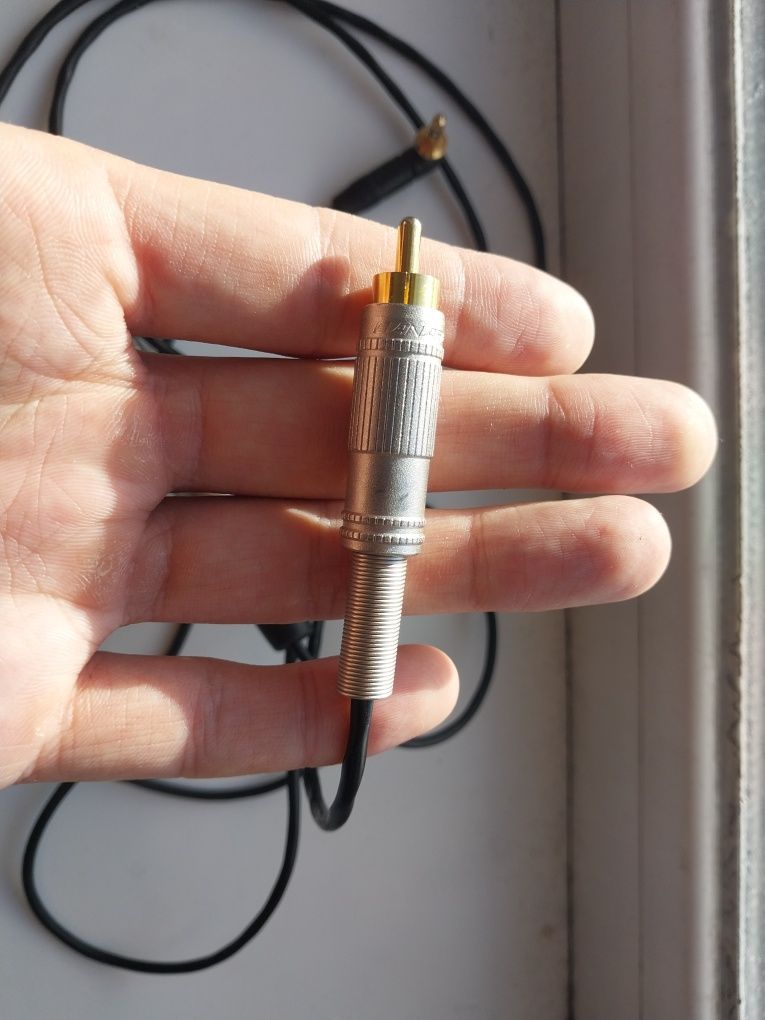 Кабель Jac 6.5 и RCA тюльпаны на мини джек
