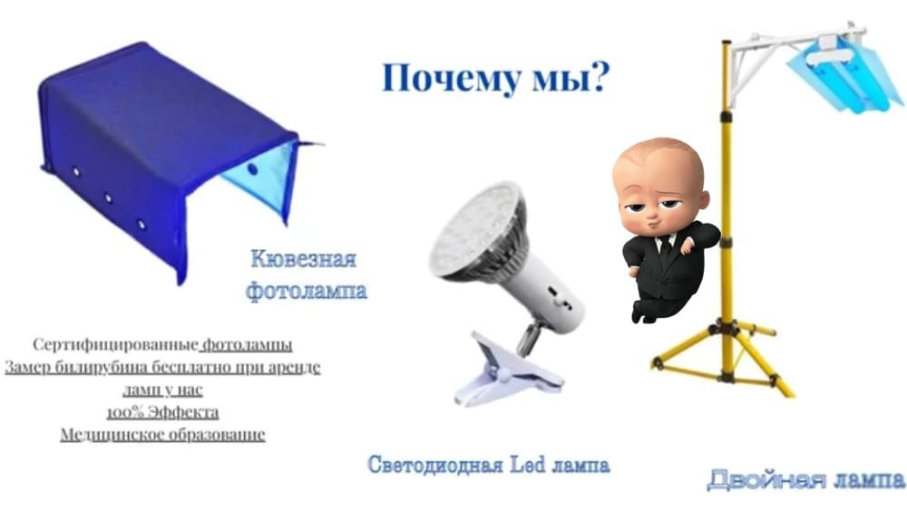 Фотолампа от Желтухи (Желтушки)  /Аренда Фотолампы / Билитест Замер