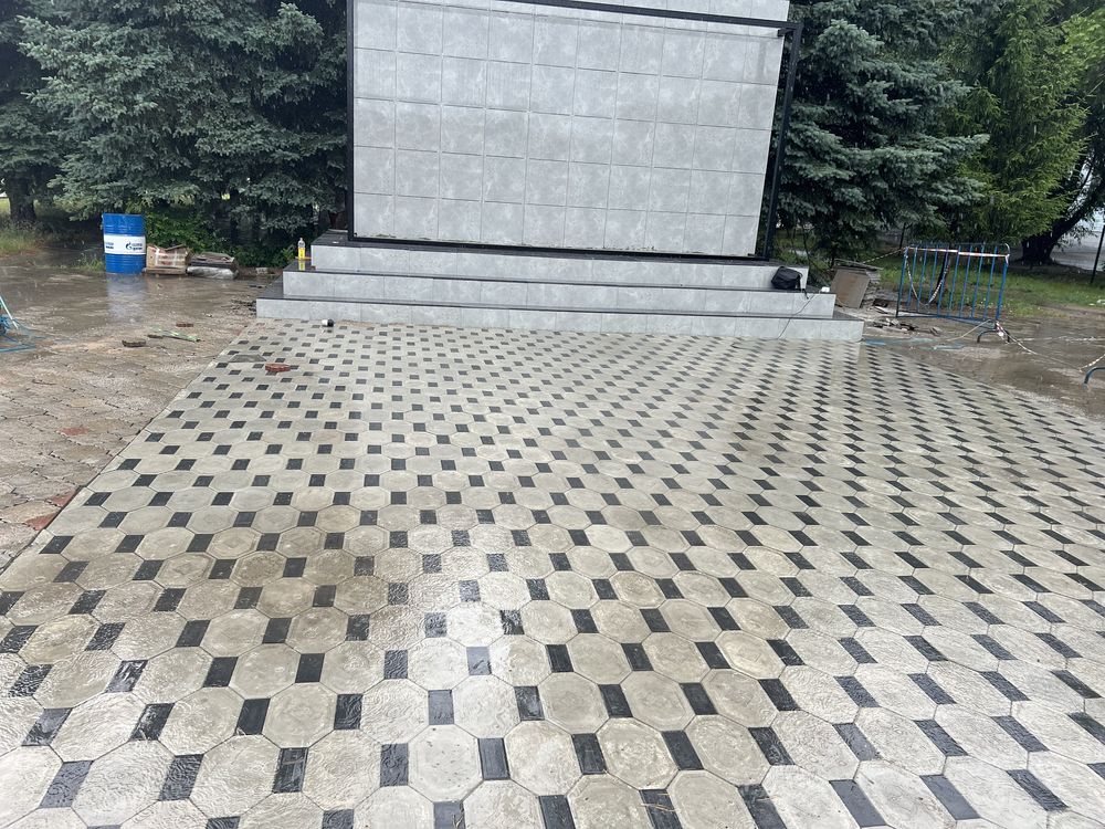 Укладка брусчатки