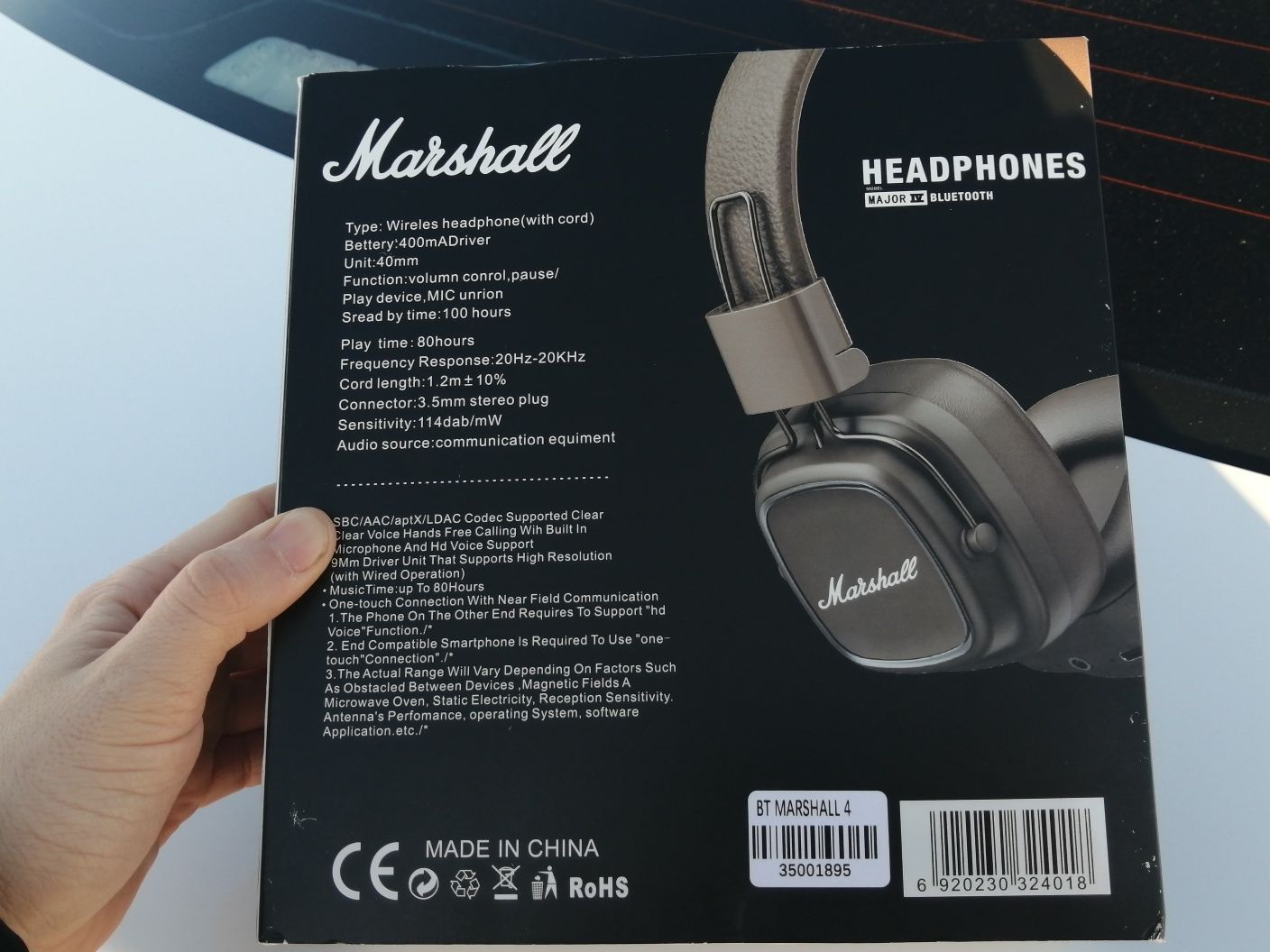 Наушники Marshall MAJOR IV