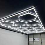 led лед лэд светильники соты ромбы линии