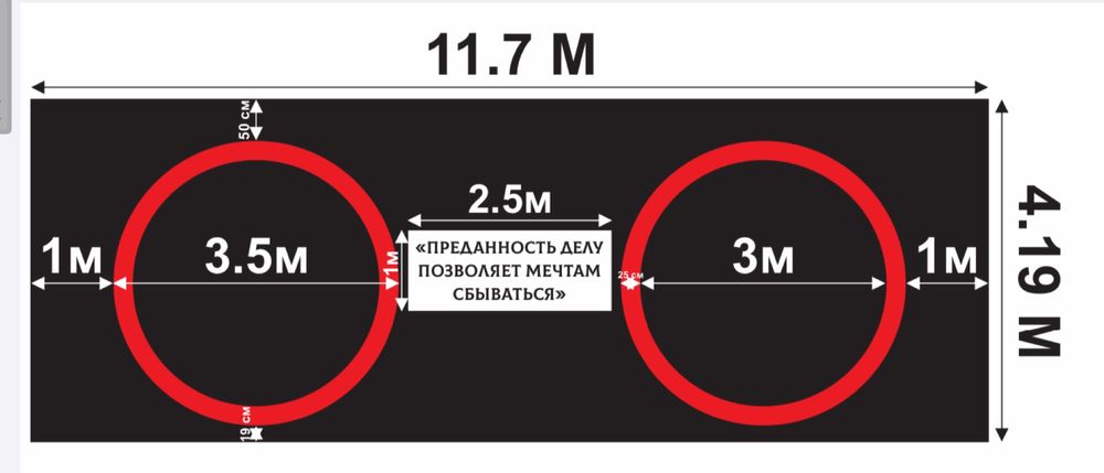Борцовский ковер 10-10 м , НПЭ маты в наличие