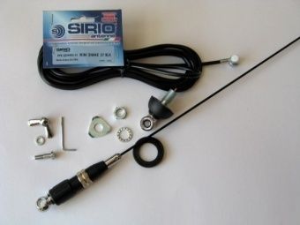 Антенна автомобильная для дальнобойщиков рацииSirio Snake 27 Black
 то