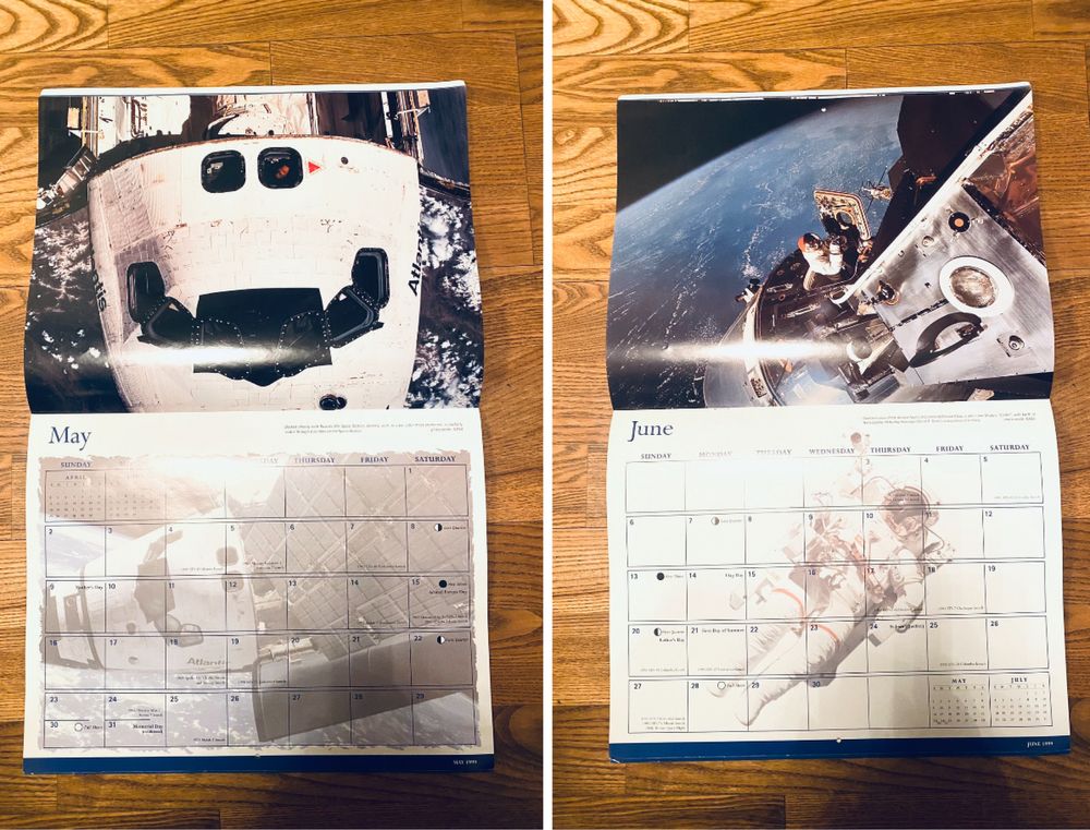 Календарь Nasa 1999 год