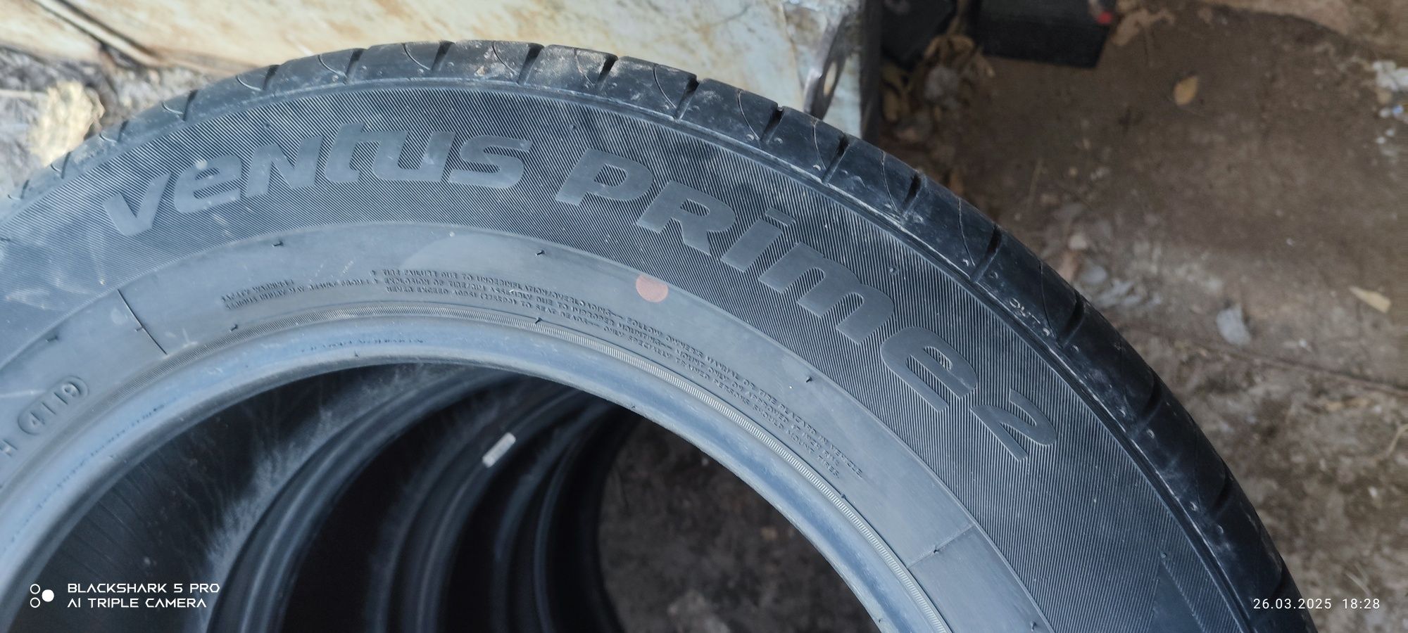 Продам комплект летней резины 225/60 R17 Hankook Ventus Prime2.