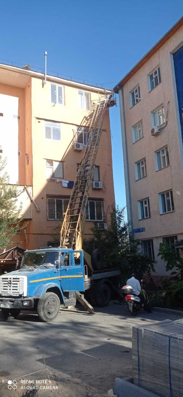 Агп автовышка! 18-22 метр. Услуги автовышка. 5этажды домдарға жетеді.