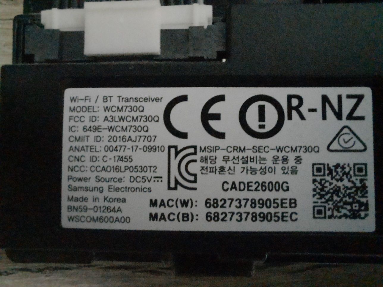 UE49MU6500U слои экрана, Bluetooth, динамики, шлейф BN96