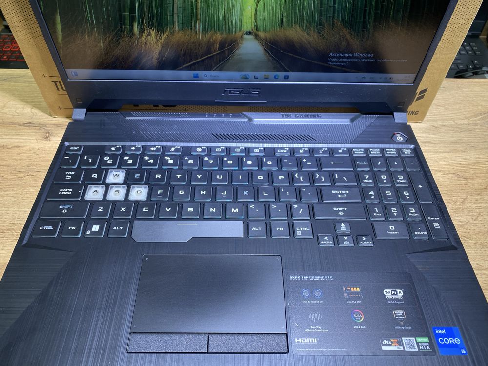 Ноутбук Asus Tuf Gaming F15,Core i5-11400H/16GB/SSD512GB/RTX3050,10421