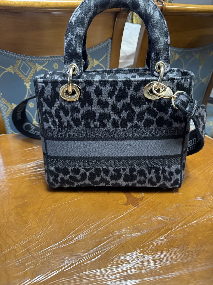 Christian Dior lady твидовая сумка