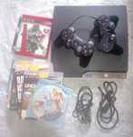 Ps3 Super Slim 500 Gb+10 диски и 2 джойстика