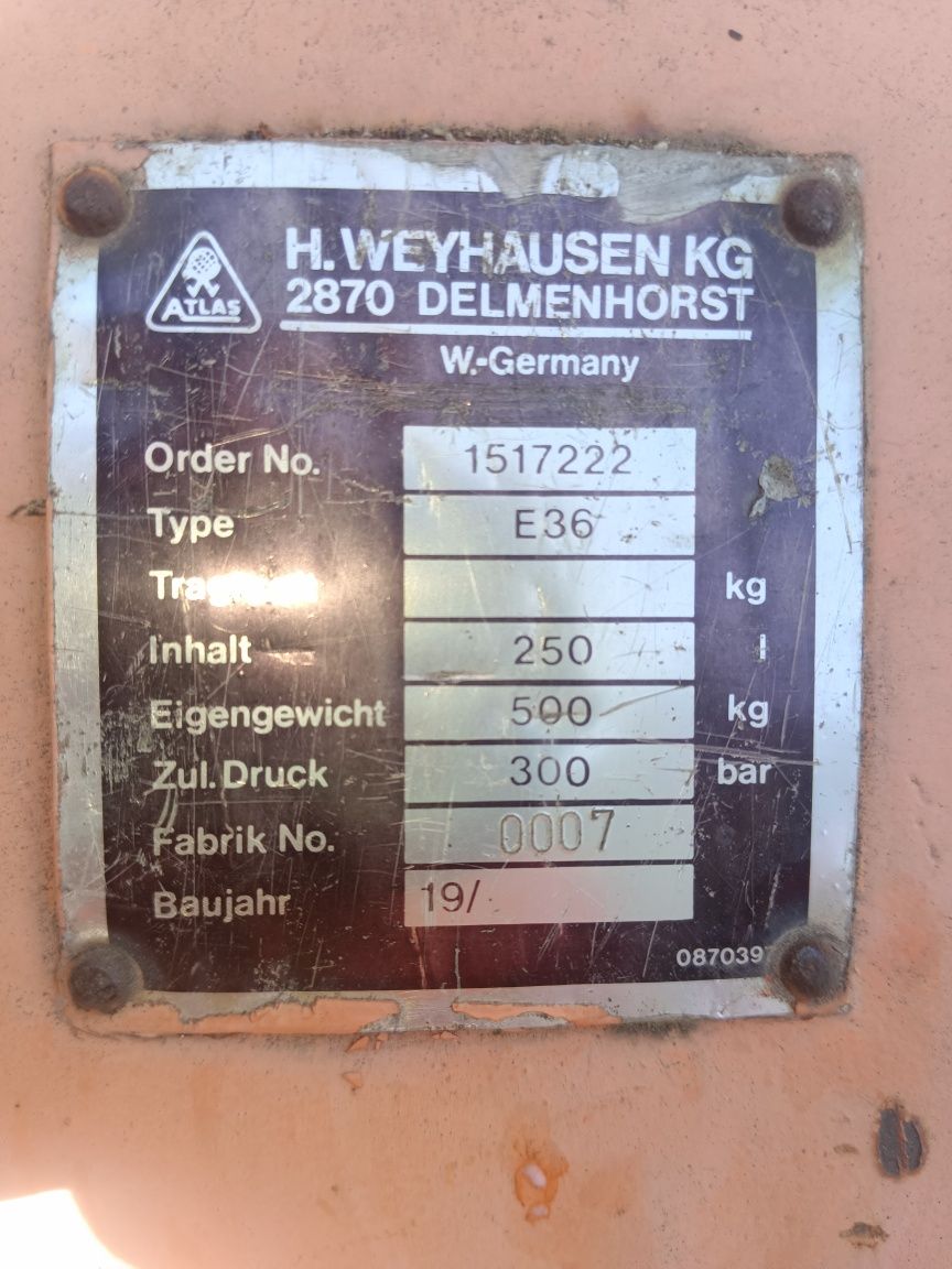 Грейфер производства Hinrich Weyhausen KG, модель Atlas E36