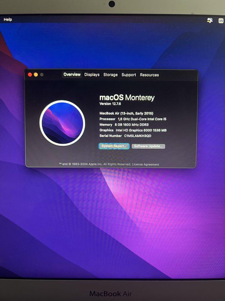 Macbook air 2015