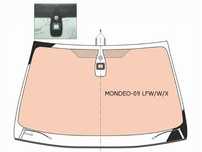 Стекло лобовое с полным обогревом (изм. Шелкография) + дд FORD MONDEO