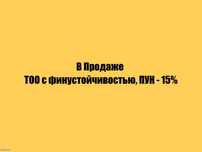 ТОО с финустойчивостью. Пун- 15%
