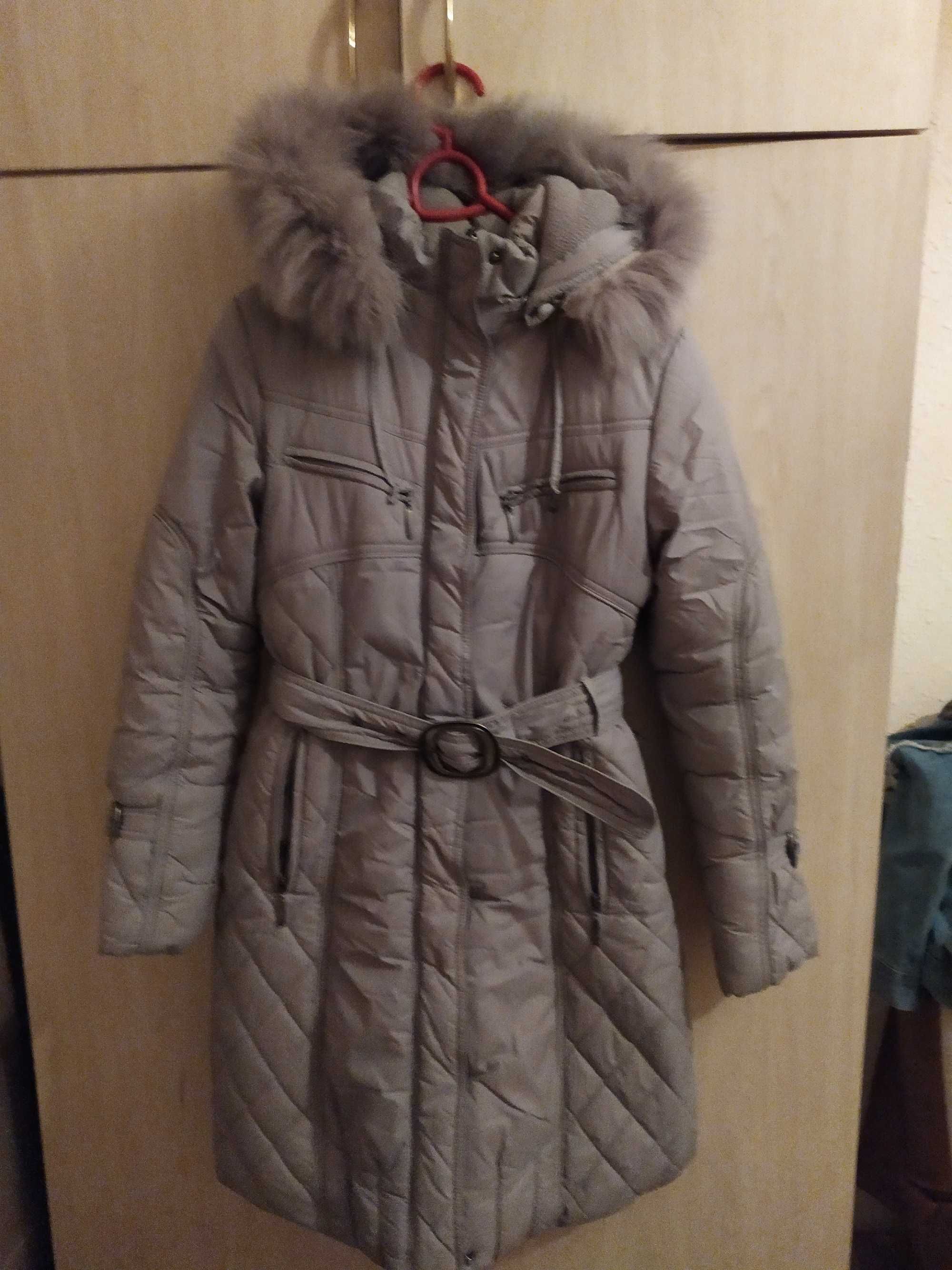 Пальто для девочки б/у, зимнее