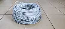 Кабель UTP 5E 4x2 AWG 24/1 PVC, Производство РК, 8 жильный, Медь.