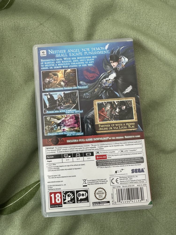 Продам коробку без картриджа bayonetta 2