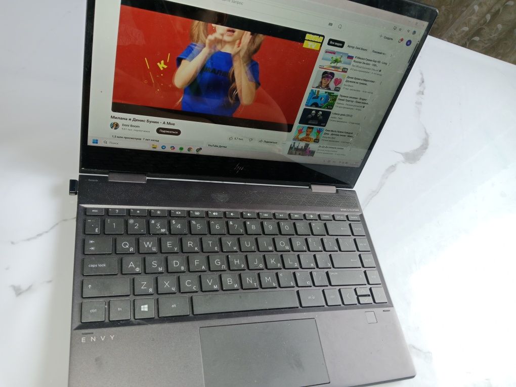 Продам оригинал ноутбук HP Envy X 360 сенсорный в отличном состоянии.