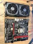 Комплект мат.плата + i5 10400f + 1660super + 16gb