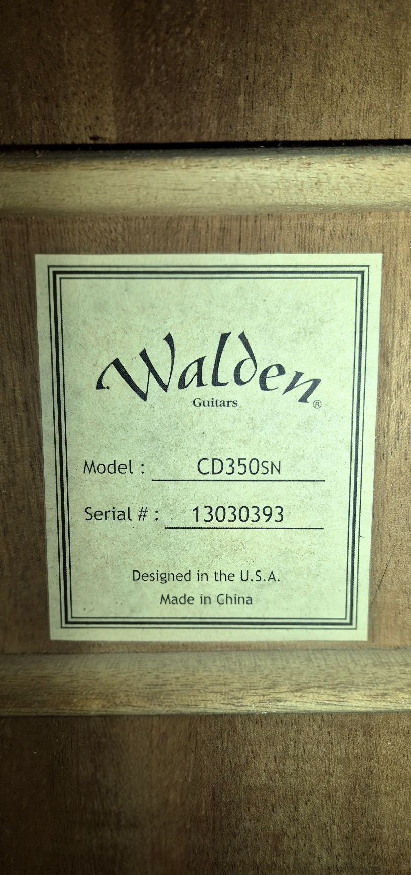 Гитара Walden CD350SN