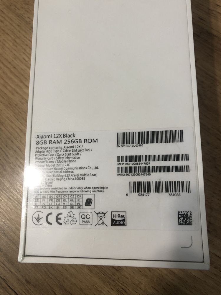 Xiaomi 12x новый запечатанный