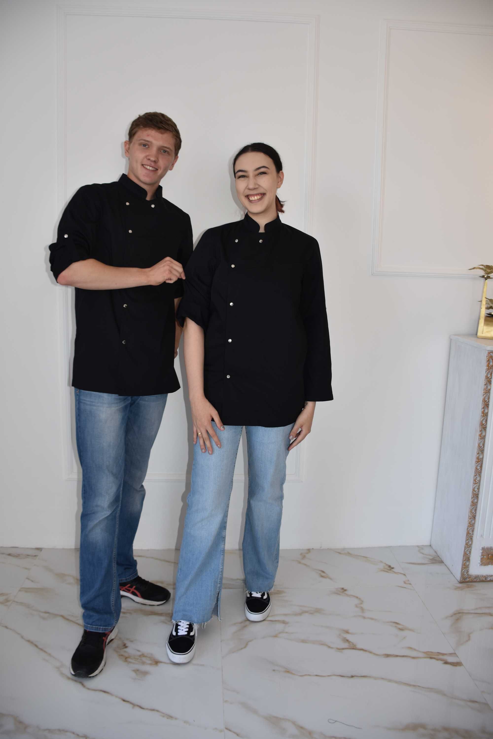 Китель повара "Kioto"+фартук в подарок спецодежда, униформа, Алматы