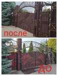 Покраска крыши, фасада, заборов, ворот, крыш домов и кровли.