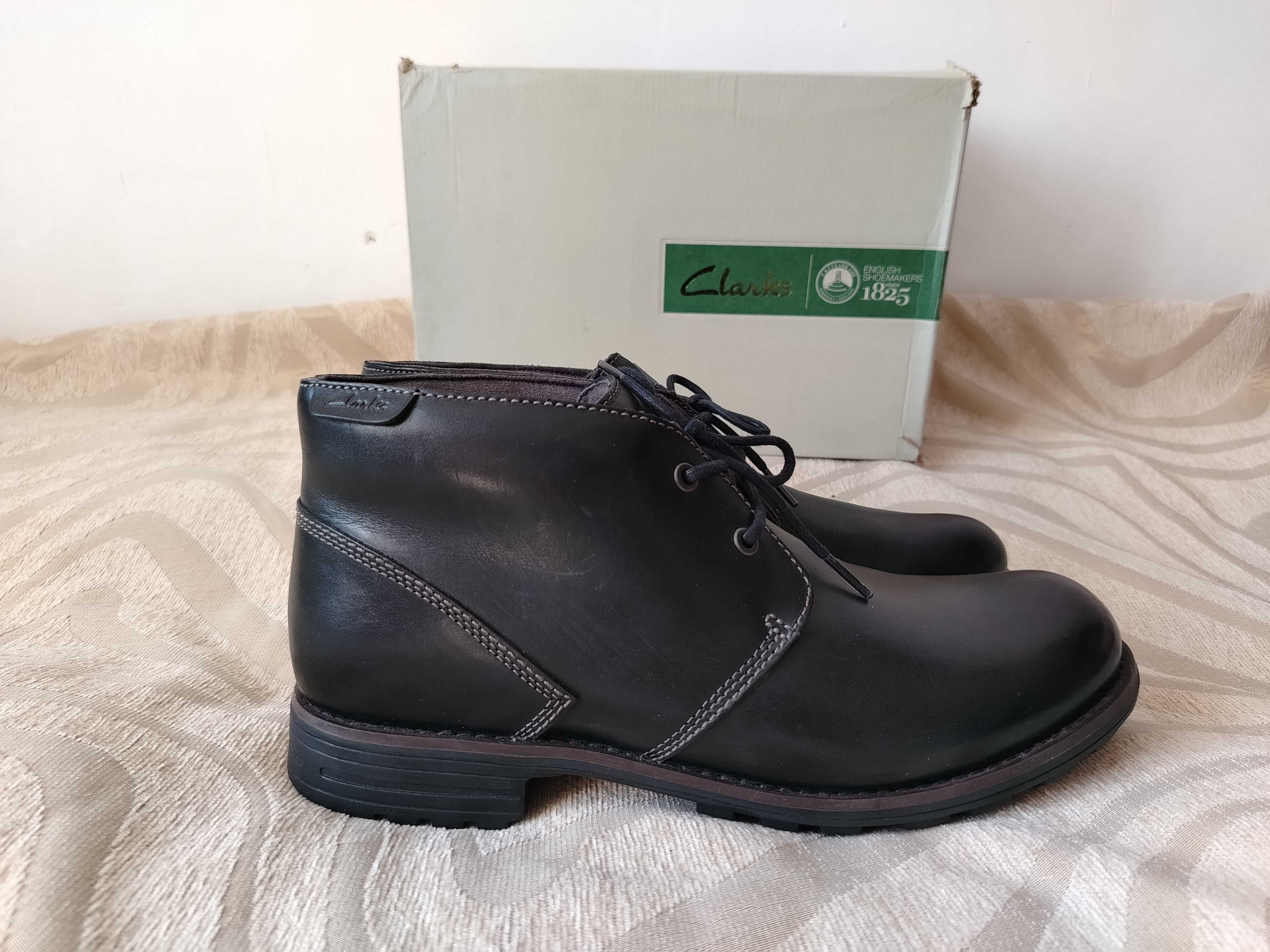 Clarks /разм-45/ НОВАЯ ОБУВЬ зимние ботинки полуботинки сапоги на меху
