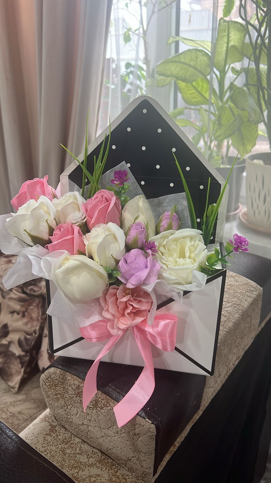Букеты из мыльных роз.