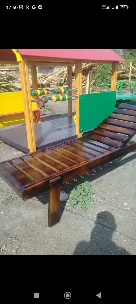 Лежаки,шезлонги из дерева