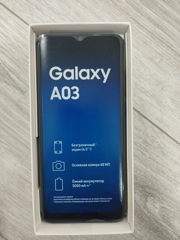 Samsung galaxy A03 новый с документами