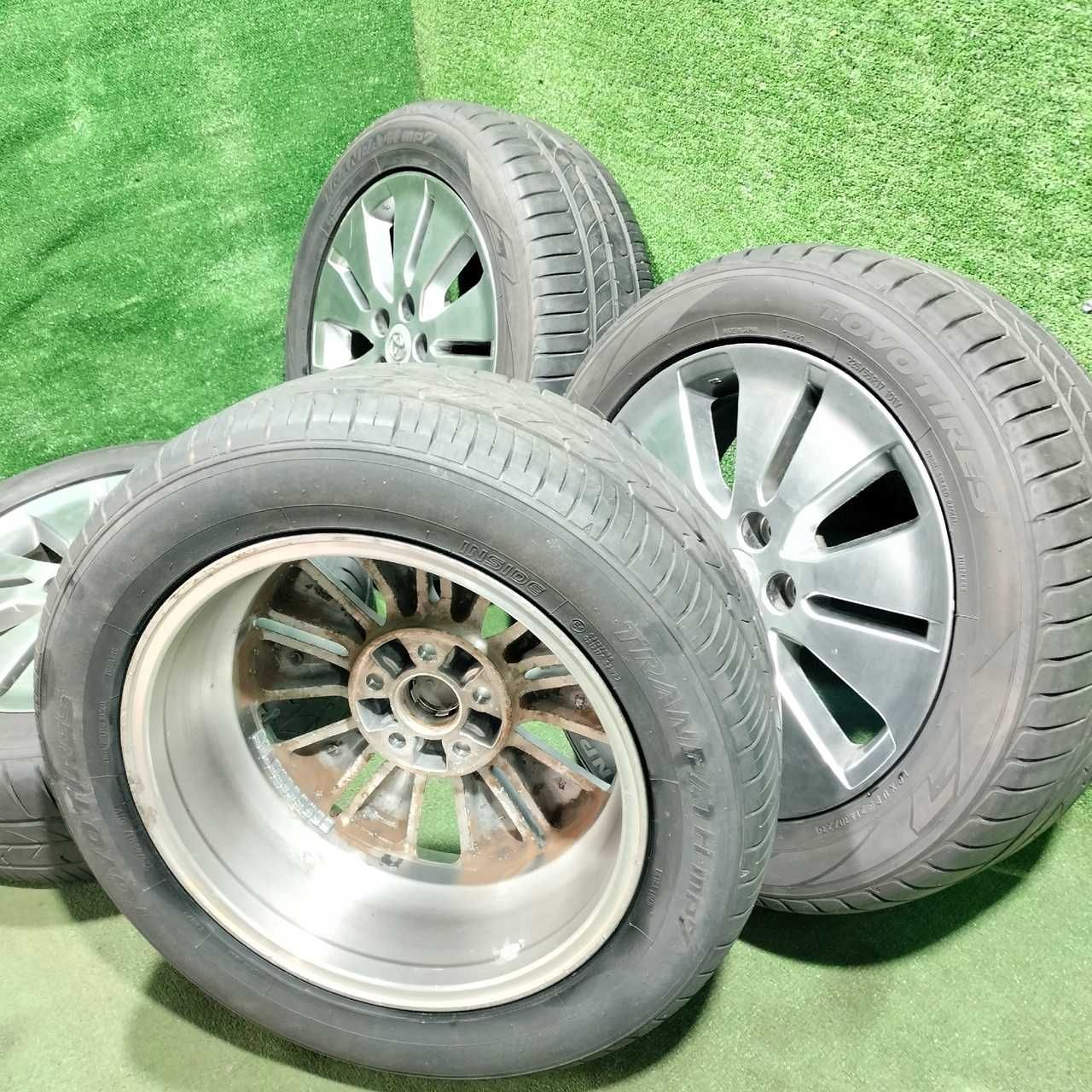 Продам Диск с Шинами Toyo MPZ летний 225/55 R17 Toyota 5/114,3 ЕТ 45
