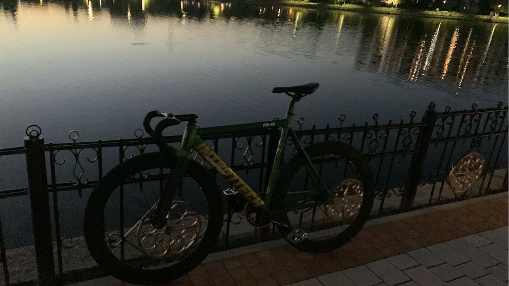 INTRO7 FS-01 зеленый | Фикс | Fixed gear | 3 баттинга