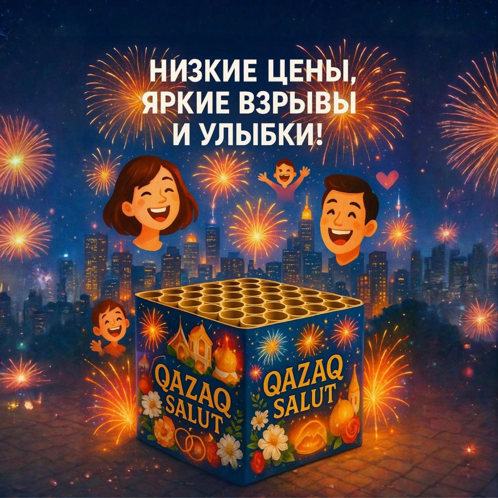 Продажа салютов со склада! Яркие фейерверки по низким ценам