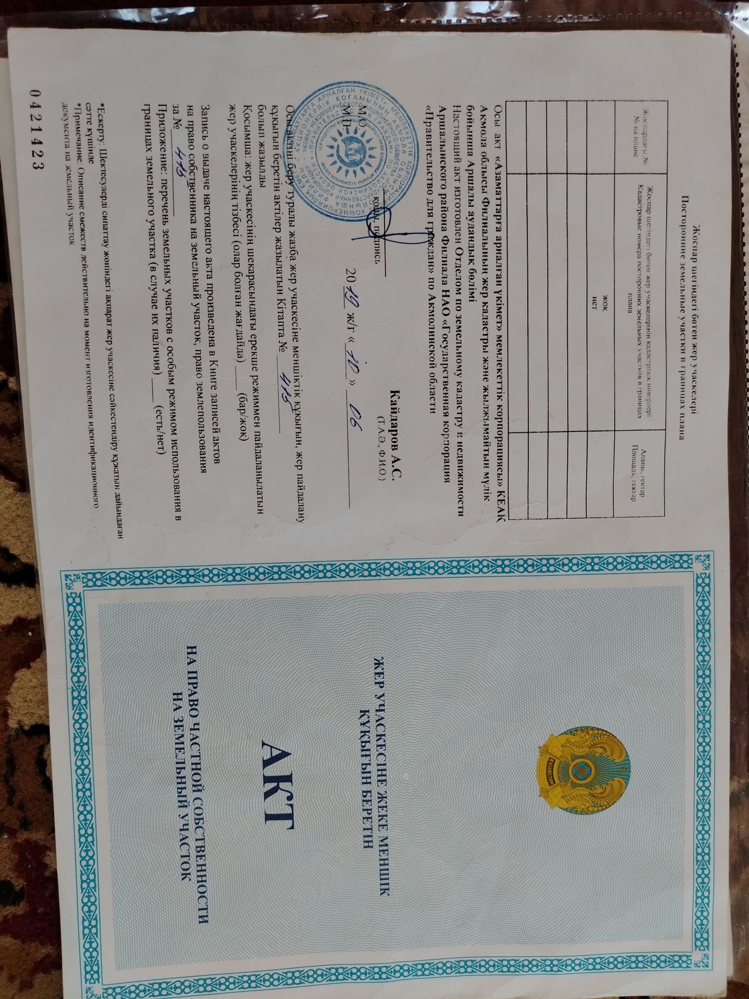 Участок земельный 10 соток
