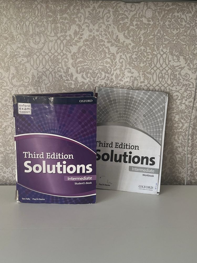 Third Edition Solutions intermediate workbook & students book English