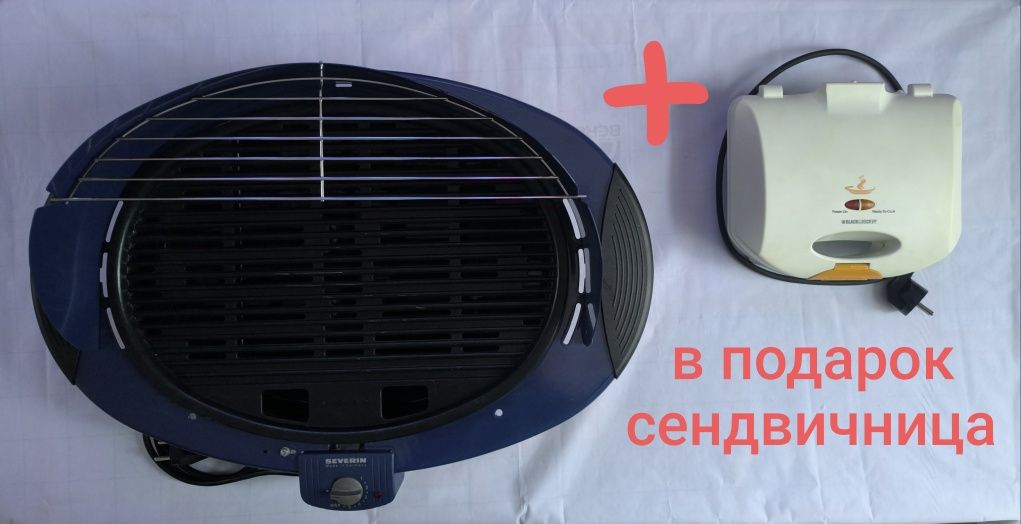 Электрогриль (барбекю) в подарок сендвичница