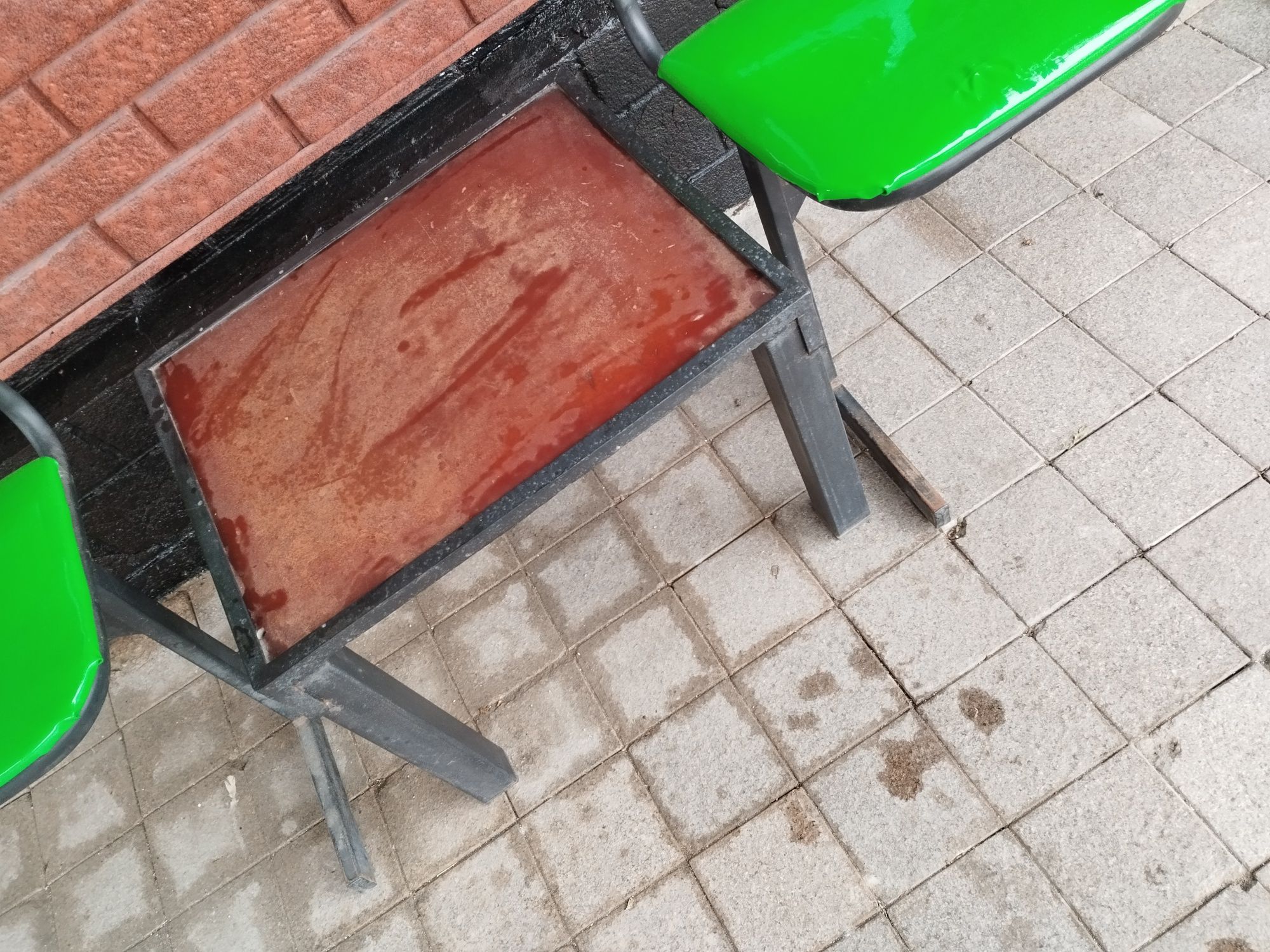 Лавочка стол садовые