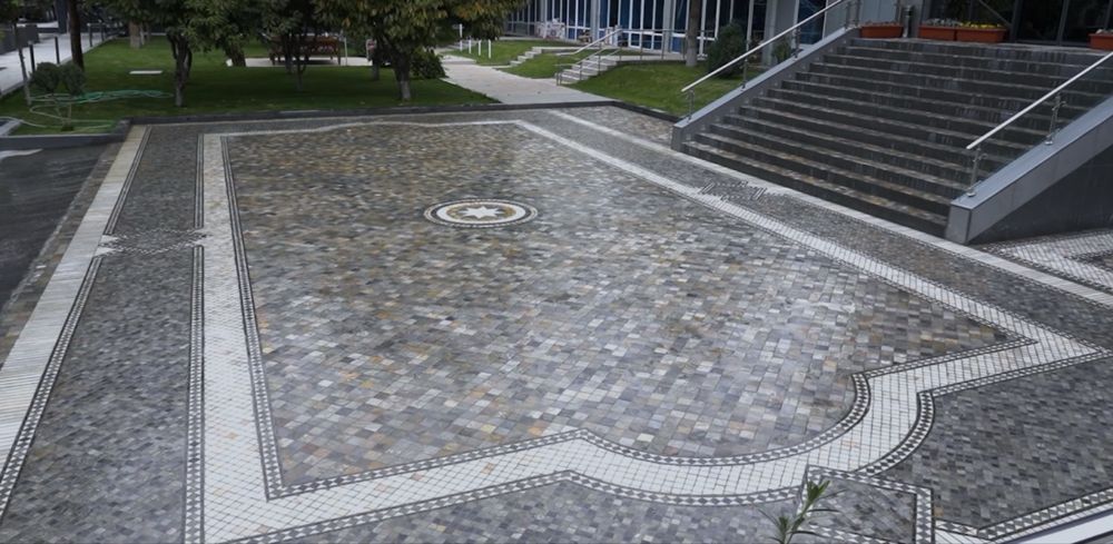 Мозаика натуральный камень мрамор пол