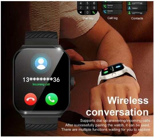 Смарт-часы на айфон и смартфон новые. Доставка по Алмате.