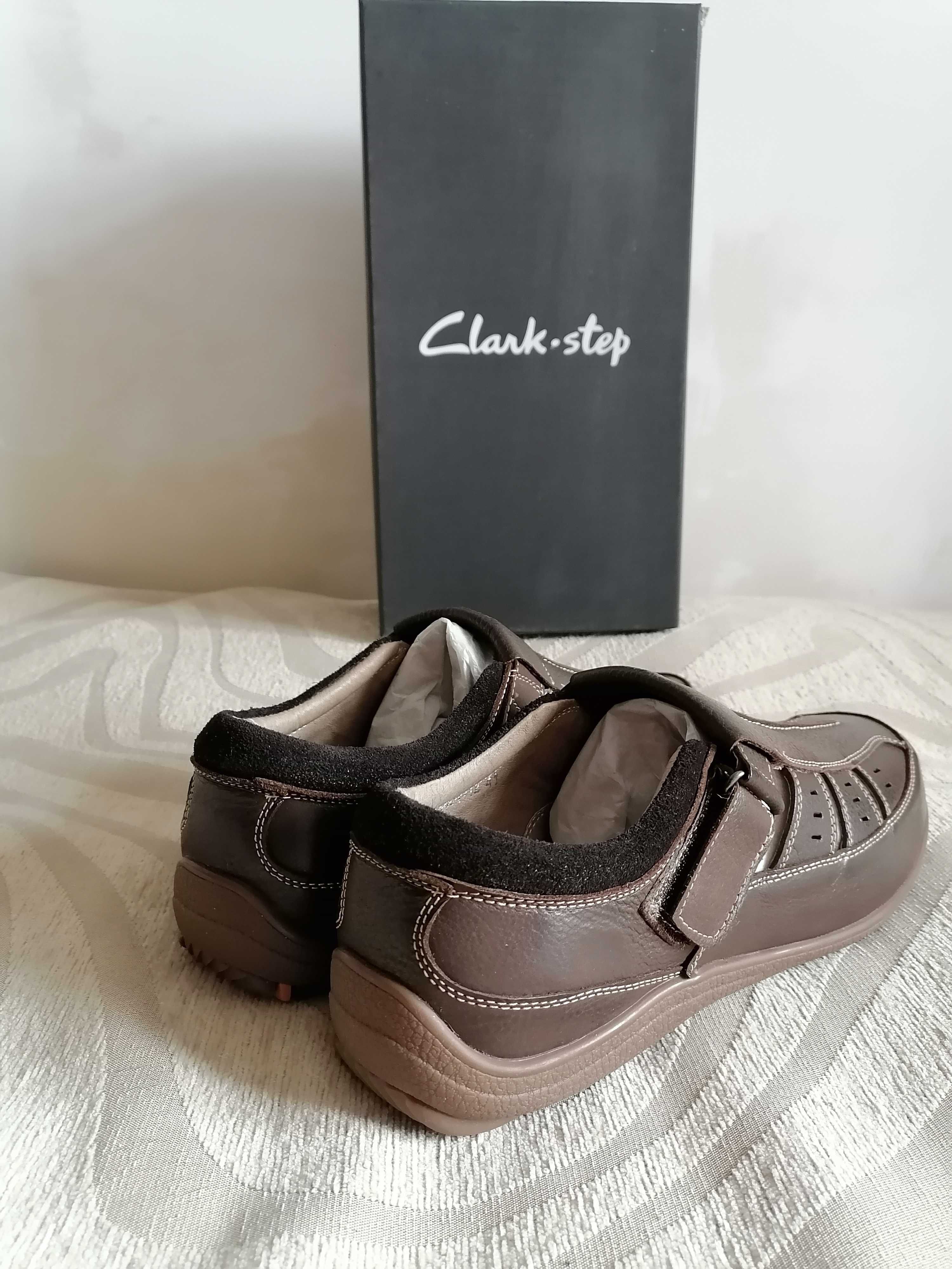 Clark step/разм-42-43/НОВАЯ ОБУВЬ сандали туфли мокасины кросы ботинки