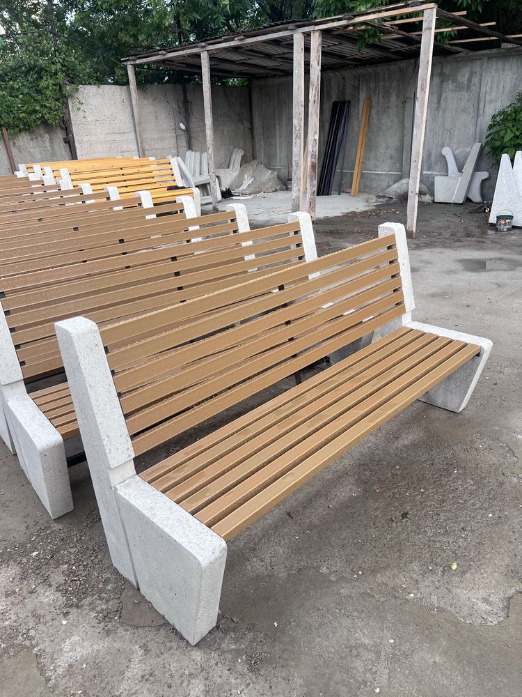 Прочные скамейки из композитного камня Мрамора Скамейки из мрамора